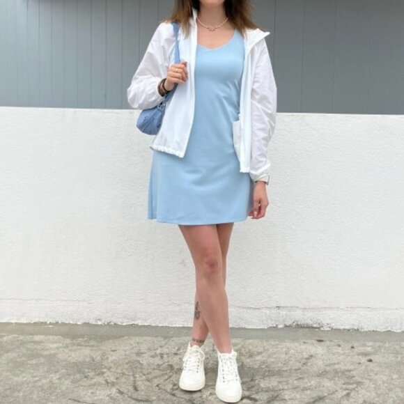 Uniqlo AIRism Soft Mini Bra Dress Blue NWT - Picture 10 of 10